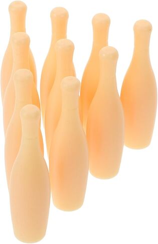 VANZACK 10Pcs Bowling Pins Reusable Indoor Tabletop Bowling Game Accessories Durable Fun Family Entertainment for Adults in Saudi Arabia