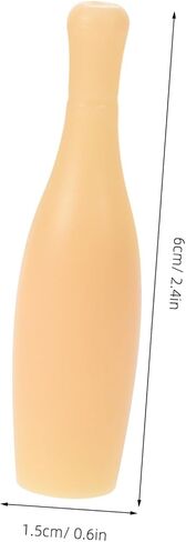 VANZACK 10Pcs Bowling Pins Reusable Indoor Tabletop Bowling Game Accessories Durable Fun Family Entertainment for Adults in Saudi Arabia