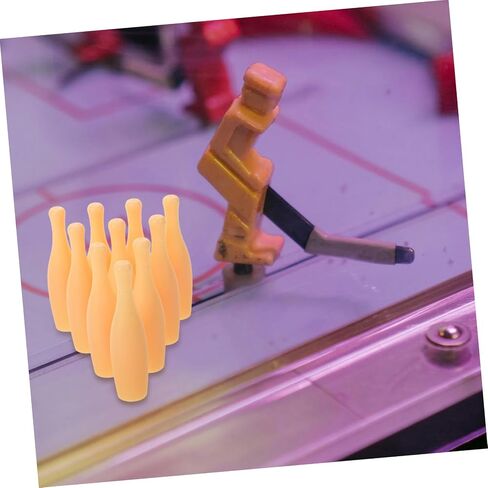 VANZACK 10Pcs Bowling Pins Reusable Indoor Tabletop Bowling Game Accessories Durable Fun Family Entertainment for Adults in Saudi Arabia