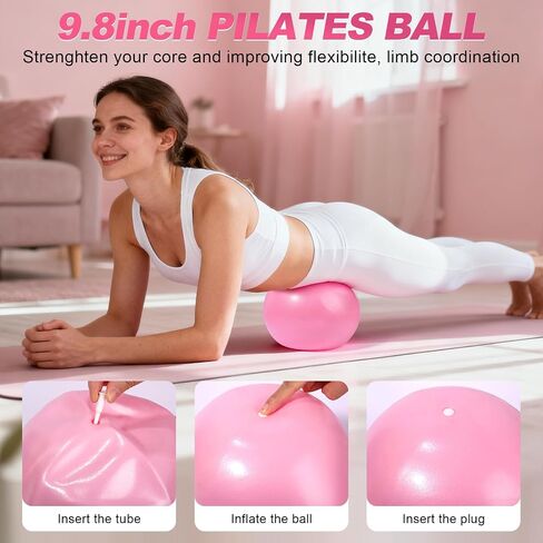 Pilates Kit 14 Pcs, Pilates Essentials Kit for Women, Pilates Equipment for Home with Yoga Circle Ball Ring, 5 Resistance Bands,Pedal Puller Resistance Band,Anti-Slip Socks for Starter Set Accessories in Saudi Arabia