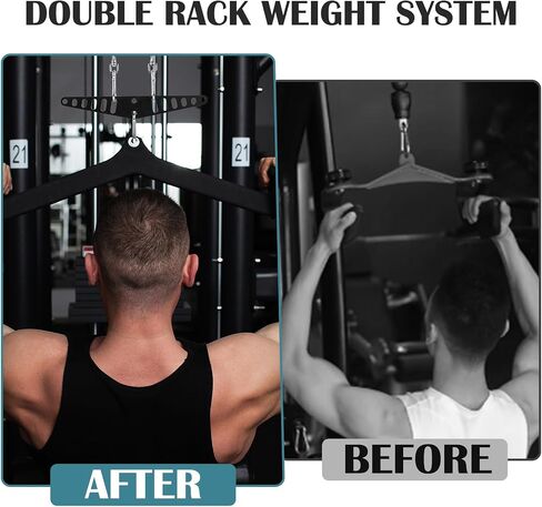 Multi-Grip LAT Pull Down Bar for Home Gym Fitness, Cable Machine Attachment, Spreader Plate LAT Pulldown Attachments for Pulley System Cable Machine in Saudi Arabia