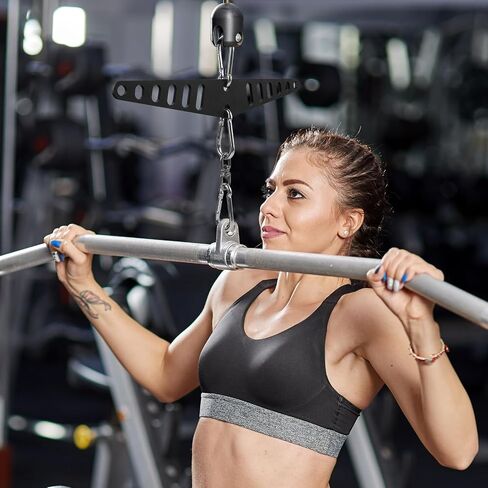 Multi-Grip LAT Pull Down Bar for Home Gym Fitness, Cable Machine Attachment, Spreader Plate LAT Pulldown Attachments for Pulley System Cable Machine in Saudi Arabia