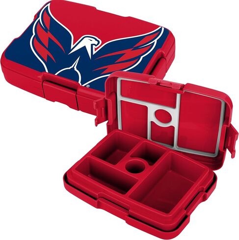 FOCO NHL Unisex-Adult Officially Licensed 2-Tone Big Logo Team Color Hockey Leak Proof 5 Compartment Bento Lunch Box - Chicago Blackhawks in Saudi Arabia