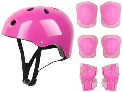 The 7-Piece Set Contains Knee Pads, Elbows and Wrist Guards, which are Suitable for Sports, Cycling, Roller Skating and Skateboarding. in Saudi Arabia