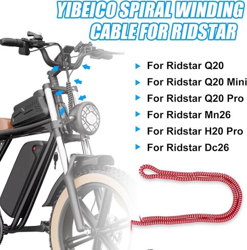 كابل لف لـ Ridstar Q20 / Q20 PRO /H20 PRO / H26 PRO، أنبوب ملفوف لسلك إدارة الأنابيب، سلك مرن مغطى بخرطوم كم مجمع واقٍ in Saudi Arabia