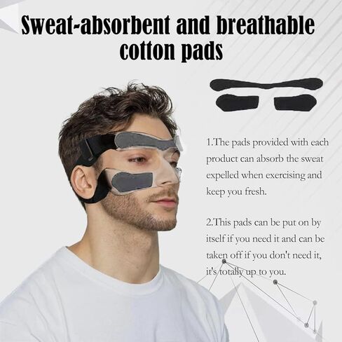 واقي الأنف من كيداو للأنف المكسور، قناع درع وجه كرة السلة قابل للتعديل مع بطانة إسفنجية للرجال والنساء، أقنعة التدريب الرياضية تحمي أنفك ووجهك من الإصابة لكرة السلة وكرة القدم in Kuwait