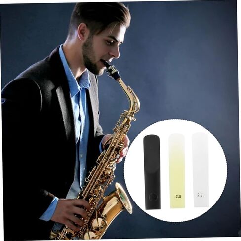 GALPADA 3Pcs Alto Saxophone Reeds Black ABS Resin Woodwind Reeds for Music Instruments Durable and Essential Sax Components in Saudi Arabia