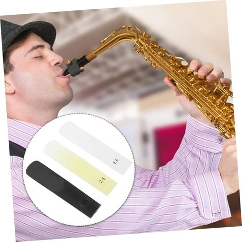 GALPADA 3Pcs Alto Saxophone Reeds Black ABS Resin Woodwind Reeds for Music Instruments Durable and Essential Sax Components in Saudi Arabia