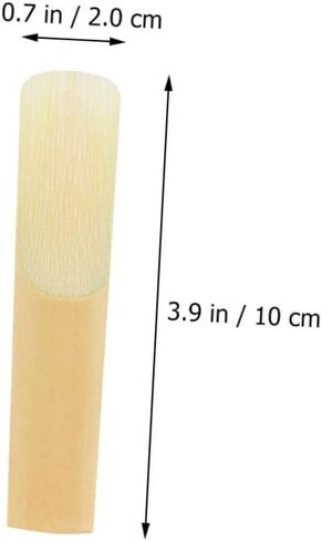 Sosoport 10pcs Saxophone Reeds for Beginners Durable Traditional Reeds Handmade Musical Instrument Accessories Stable Tone Elasticity for Soprano Saxophone in Saudi Arabia
