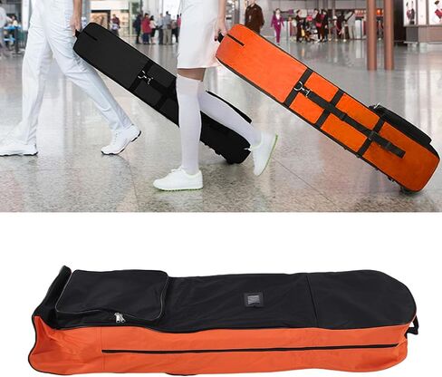 Travel Golf Bag, Foldable Golf Travel Bags for Airlines with Wheels, 14.17 x 8.66 x 52.36in, Polyester Material in Saudi Arabia