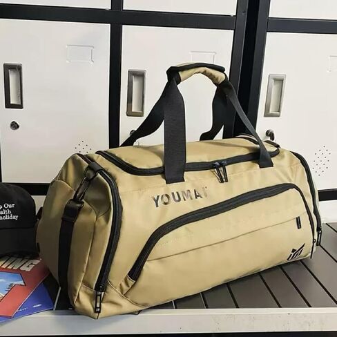 24 Inch Large Capacity Multi-Function Foldable Nylon Duffel Bag for Travel/Outdoors, Lightweight Crossbody Bag (Orange) in Saudi Arabia