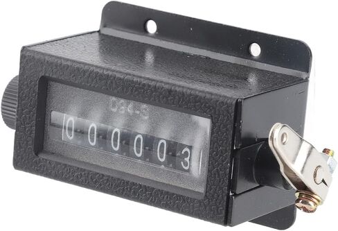 Fafeicy D94-S Mechanical Counter 6 Digit Resettable With Lever Pulling for Cumulative Records of Sports Equipment and Machinery Operations in Saudi Arabia