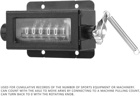 Hand Clicker Counter, Tally Counter Clicker with Accessible Reset Knob 0-999999 6 Digit Resettable for Sports Equipment, Machinery in Saudi Arabia