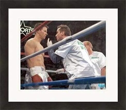 Autograph Warehouse 443871 8 x 10 in. Mark Wahlberg Autographed Photo No. SC1 Matted & Framed for The Fighter As Micky Ward in Saudi Arabia