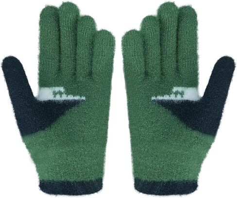 Kids Student Winter Warm Knitted Gloves Cute Shark Full Finger Snow Ski Gloves Stretch Cold Weather Mittens,Age 7-12 Yrs in Saudi Arabia