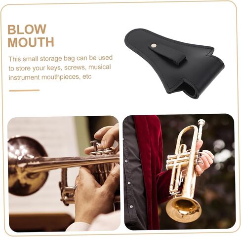ERINGOGO 1 PC Black Tender Horn Bag Lost Storage Protector for Musical Instruments Lightweight and Flexible Design Musicians Convenient Pocket in Saudi Arabia