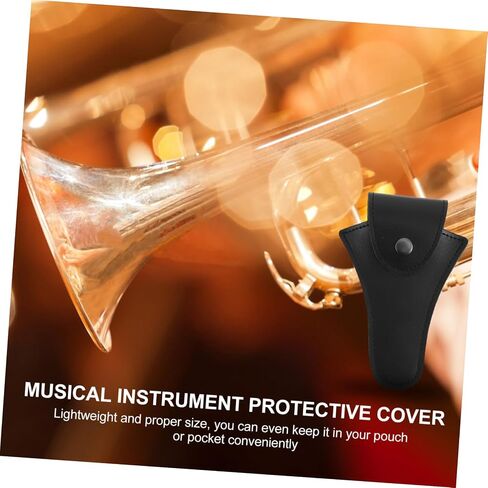 ERINGOGO 1 PC Black Tender Horn Bag Lost Storage Protector for Musical Instruments Lightweight and Flexible Design Musicians Convenient Pocket in Saudi Arabia