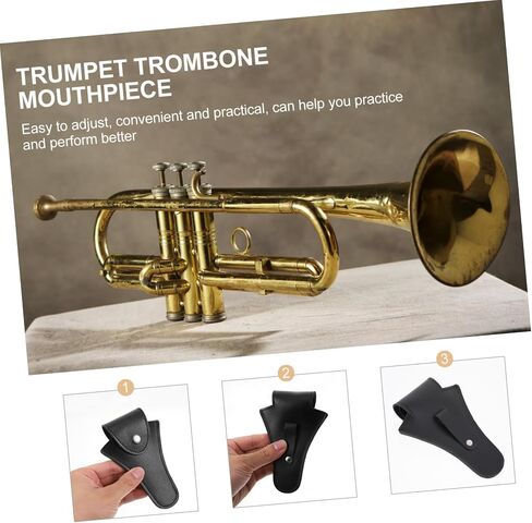 ERINGOGO 1 PC Black Tender Horn Bag Lost Storage Protector for Musical Instruments Lightweight and Flexible Design Musicians Convenient Pocket in Saudi Arabia