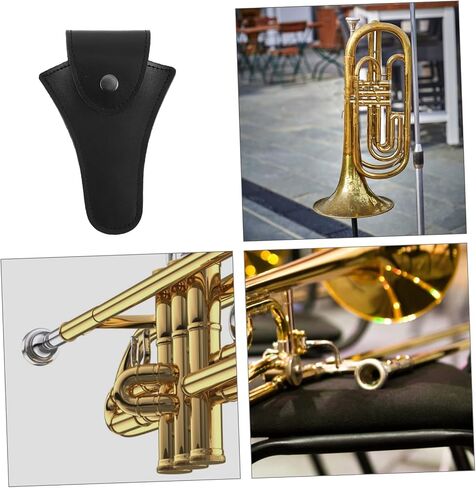 ERINGOGO 1 PC Black Tender Horn Bag Lost Storage Protector for Musical Instruments Lightweight and Flexible Design Musicians Convenient Pocket in Saudi Arabia