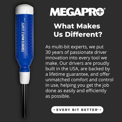 مفك براغي MEGAPRO® NHL® Team Edition متعدد البتات | مرخص رسميًا من NHL® Gear | مفك براغي متين ومريح وذو جودة احترافية (®New Jersey Devils) in Kuwait