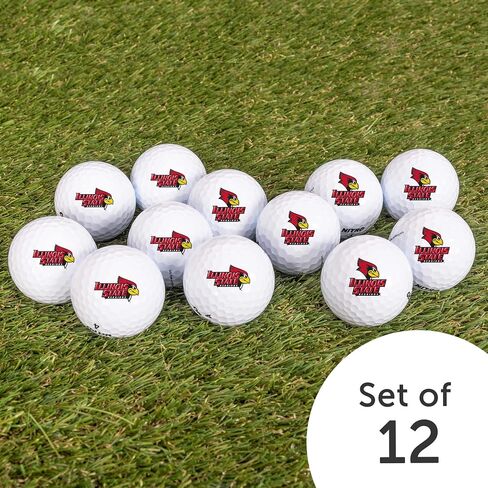 Desert Cactus Illinois State University Dozen Golf Balls - Full Color 12 Pack, ISU Redbirds Officially Licensed Gear in Saudi Arabia
