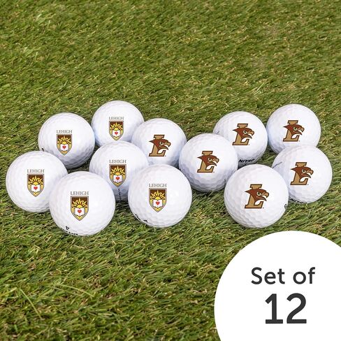 Desert Cactus Lehigh University Dozen Golf Balls - Full Color 12 Pack, LU Mountain Hawks Officially Licensed Gear in Saudi Arabia