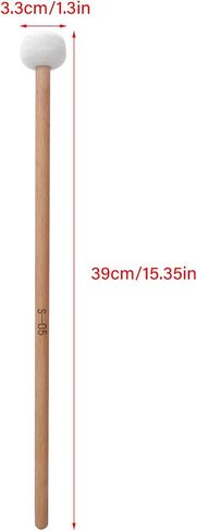 2 Pcs Xylophone Mallets, Drum Mallets, Timpani Mallet, with Wooden Handle, for Percussion Instrument Accessories in Saudi Arabia