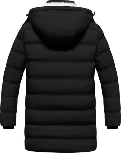 Pursky Men's Long Winter Coat Warm Sherpa Lined Quilted Puffer Jacket Waterproof Thicken Puffy Parka with Hood in Saudi Arabia