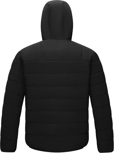 33,000ft Men's Hooded Winter Puffer Jacket Sherpa Fleece Lined Lightweight Warm Quilted Insulated Puffy Coat in Saudi Arabia