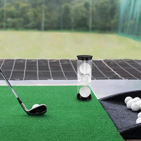 Homoyoyo 4pcs Plastic Golfs Ball Container Transparent Clear Tube Golf Ball Storage Case with Caps for Baseball Collectibles in Saudi Arabia