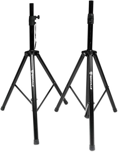 Rockville (2) RSG8 8 300 Watt 2-Way 8-Ohm Passive DJ PA Speaker +Stands +Cables in Saudi Arabia