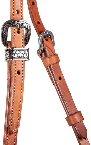 شنايدرز Double S Latigo Lined Futurity Browband Headstall | غطاء رأس الحصان الفاخر | بطانة لاتيجو ناعمة | حجم قابل للتعديل | حزام جلدي متين in Saudi Arabia