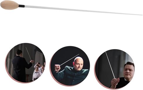 عصا توصيل احترافية بمقبض من الخشب الصلب لمديري الموسيقى وقادة السمفونية وموصلات الكورال، قبضة متينة ومريحة للتحكم الدقيق في الموسيقى in Kuwait