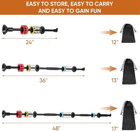 uolent Blowguns Blow Dart Gun for Hunting Portable Kit 24" 30" 36" 48" - .40 Blowgun with Dart Set, Blow Dart Guns for Adults - Includes Carry Bag Fits in Backpack - Blowguns for Hunting Adults in Kuwait