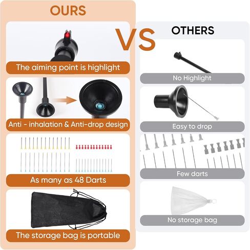 uolent Blowguns Blow Dart Gun for Hunting Portable Kit 24" 30" 36" 48" - .40 Blowgun with Dart Set, Blow Dart Guns for Adults - Includes Carry Bag Fits in Backpack - Blowguns for Hunting Adults in Kuwait