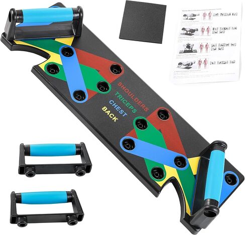Pushup Board 15 in 1 | Perfect Push Up Board | Push Up Bar Handles | Multi-Functional Pushup Board Fitness Floor | Strength Training Equipment | Home Workout Equipment | Perfect Choice for Daily Gifts in Saudi Arabia