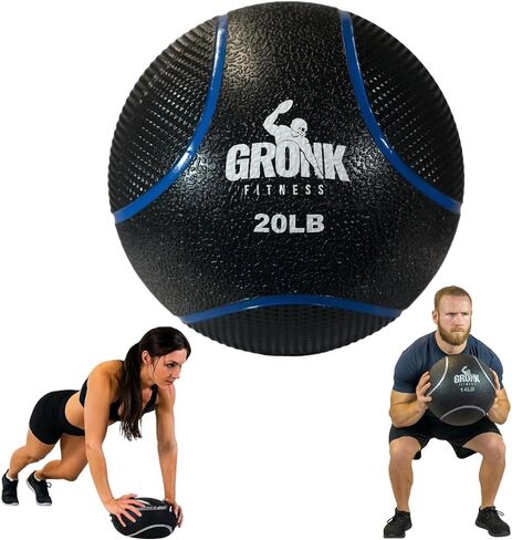 Gronk Fitness Premium Medicine Ball | Non-Slip Weighted Medicine Ball | Great Wall Ball for Full Body Workouts | Perfect for Strength & Conditioning Exercises in Saudi Arabia