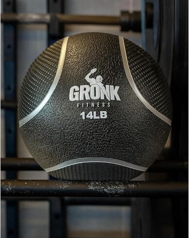 Gronk Fitness Premium Medicine Ball | Non-Slip Weighted Medicine Ball | Great Wall Ball for Full Body Workouts | Perfect for Strength & Conditioning Exercises in Saudi Arabia