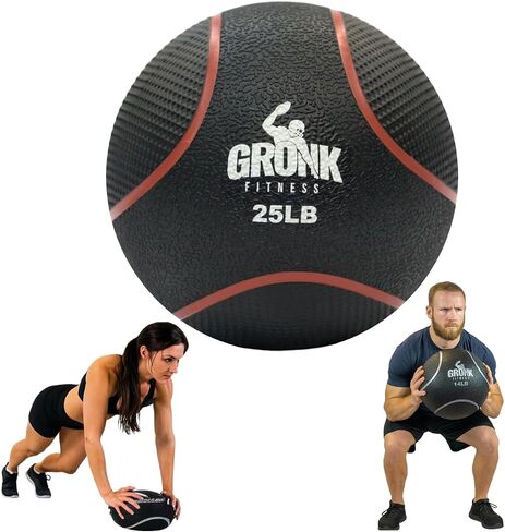 Gronk Fitness Premium Medicine Ball | Non-Slip Weighted Medicine Ball | Great Wall Ball for Full Body Workouts | Perfect for Strength & Conditioning Exercises in Saudi Arabia
