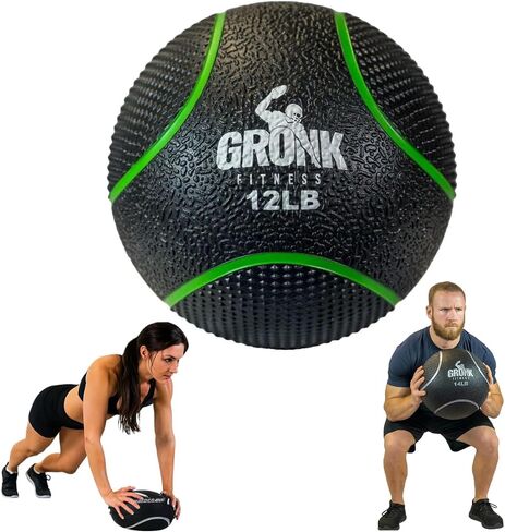 Gronk Fitness Premium Medicine Ball | Non-Slip Weighted Medicine Ball | Great Wall Ball for Full Body Workouts | Perfect for Strength & Conditioning Exercises in Saudi Arabia