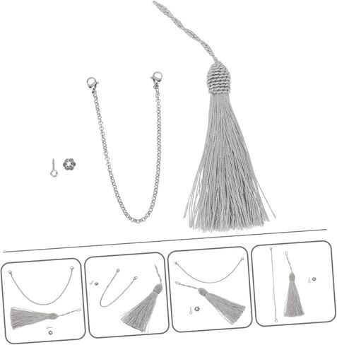 Totority Durable Thumb Piano Tremolo Chain Tone Kalimba Tassel Decor DIY Accessory for Enhanced Musical Performance in Saudi Arabia