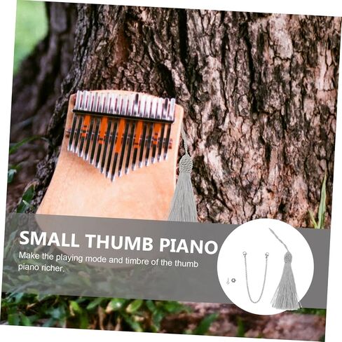 Totority Durable Thumb Piano Tremolo Chain Tone Kalimba Tassel Decor DIY Accessory for Enhanced Musical Performance in Saudi Arabia