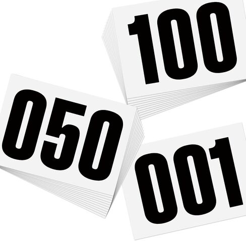 Adhesive Race Bib 8.3" X 5.8" Competition Number Bib Adhesive Running Bib Sticky Race Bib Athlete Number Bib for Marathon Cross-Country Running Cycling Race Mountain Climbing Race in Saudi Arabia