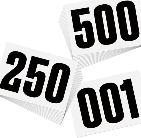 Adhesive Race Bib 8.3" X 5.8" Competition Number Bib Adhesive Running Bib Sticky Race Bib Athlete Number Bib for Marathon Cross-Country Running Cycling Race Mountain Climbing Race in Saudi Arabia
