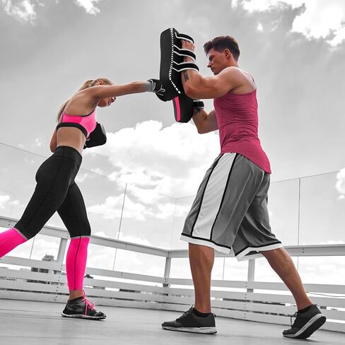 DXM SPORTS Muay Thai Pads Kickboxing Equipment Martial Arts Training Kick Pads for MMA, Taekwondo, Karate – Ideal for Kicks, Knees and Punches in Martial Arts Training (ONE PAD ONLY) in Kuwait
