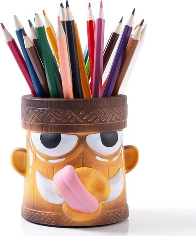 Wild Boar Decorative Pen Holder, Multi-Purpose Storage Vase with Drainage Holes, Desktop Organizer in Saudi Arabia