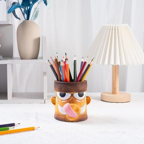 Wild Boar Decorative Pen Holder, Multi-Purpose Storage Vase with Drainage Holes, Desktop Organizer in Saudi Arabia
