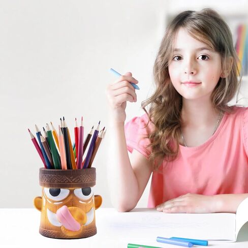 Wild Boar Decorative Pen Holder, Multi-Purpose Storage Vase with Drainage Holes, Desktop Organizer in Saudi Arabia