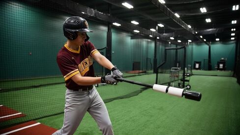 Sliding-Block Baseball Training Bat Swing Trainer Bat Softball Training Aid Hitting/Swinging Trainer Black and White Baseball/Softball bat in Saudi Arabia