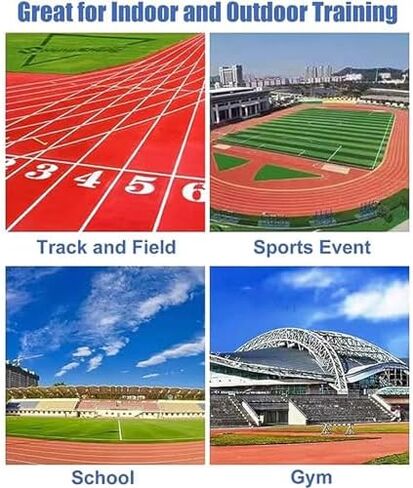 Adjustable Height Hurdles - Speed Training Equipment for All Ages - Track & Field Obstacle Course Jumping Bars (Set of 3, 45 inches) - Perfect for Drills and Sports Training in Saudi Arabia